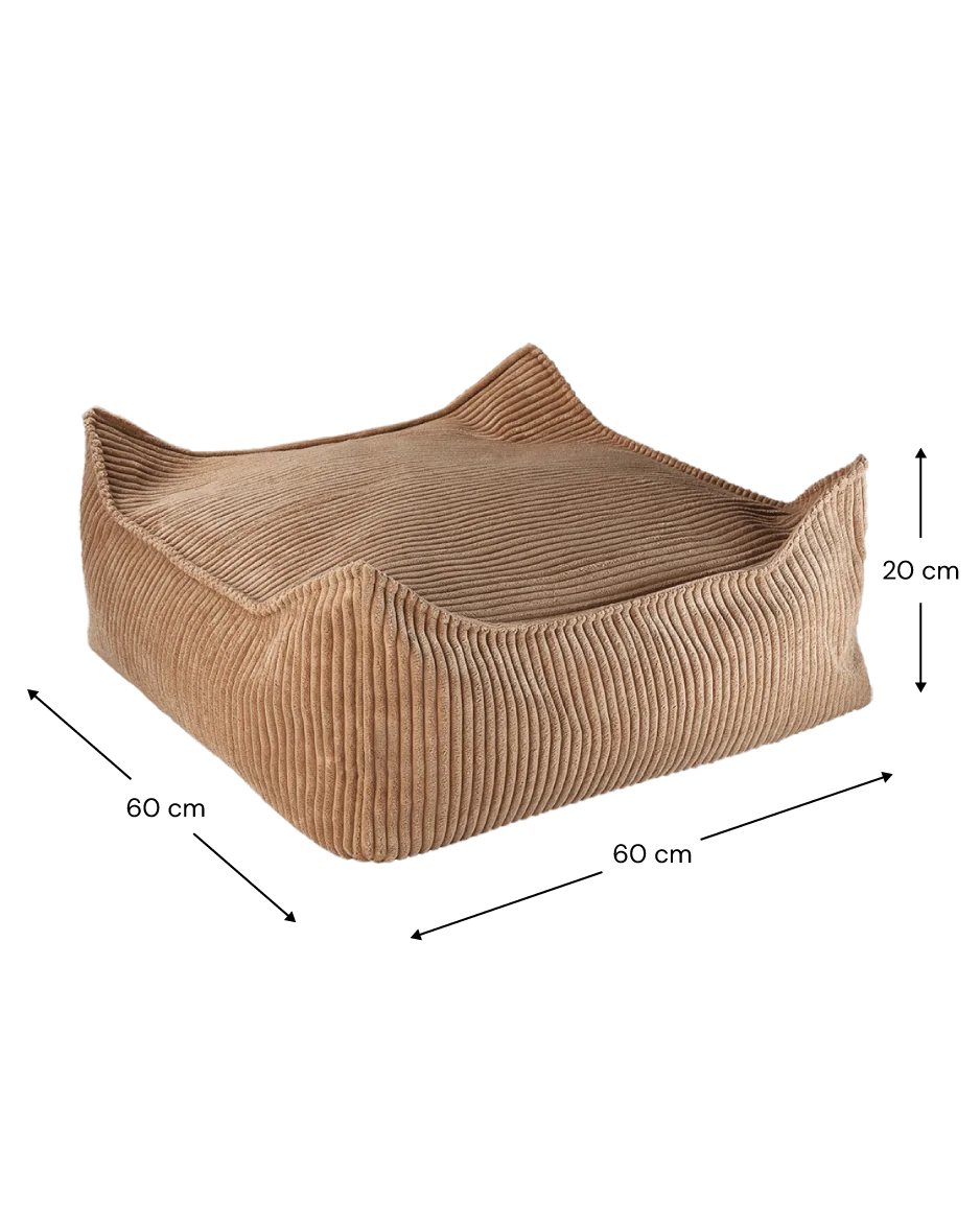 Wigiwama Sækkestol med puf, Toffee (5)