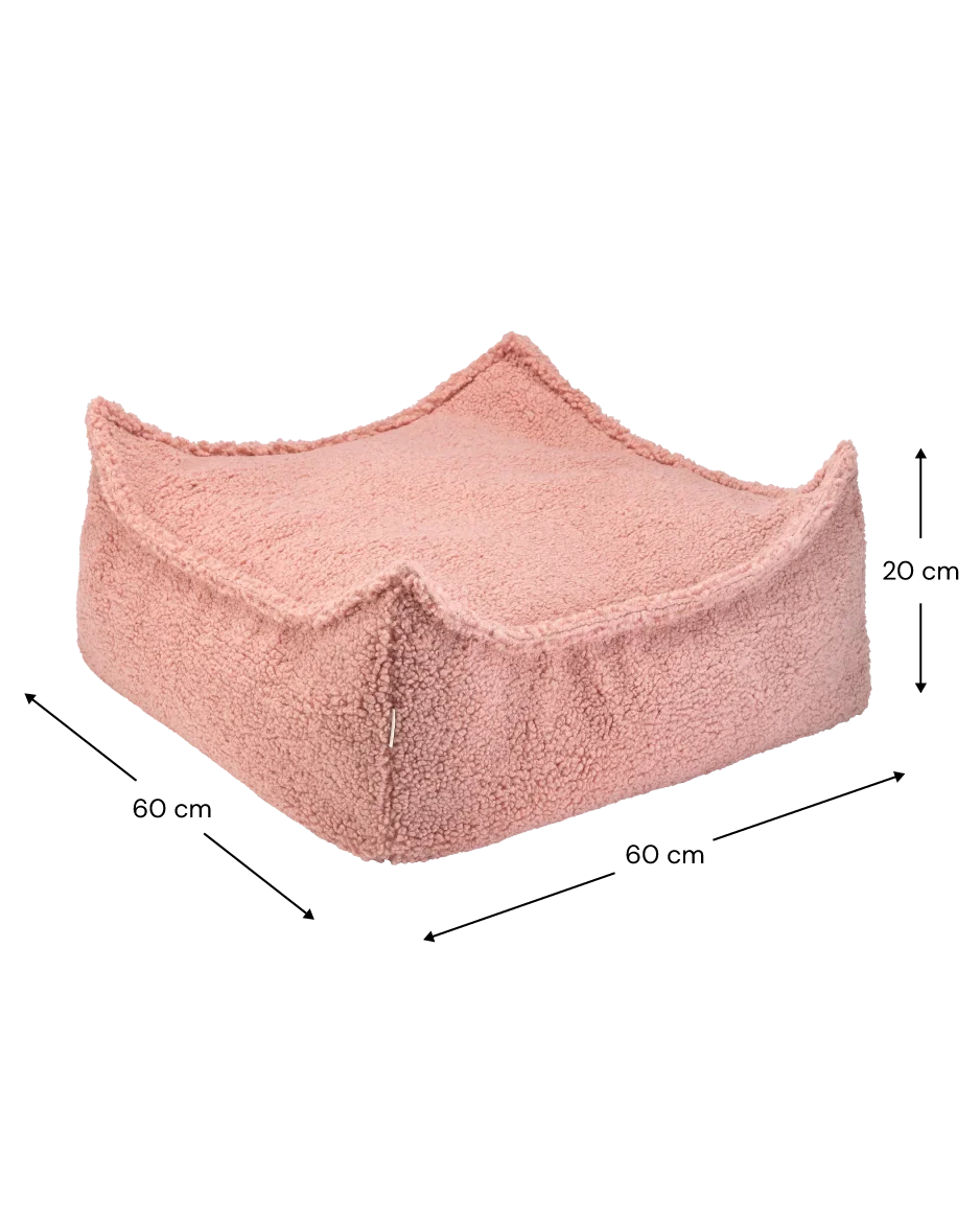 Wigiwama Sækkestol med puf, Guava (7)