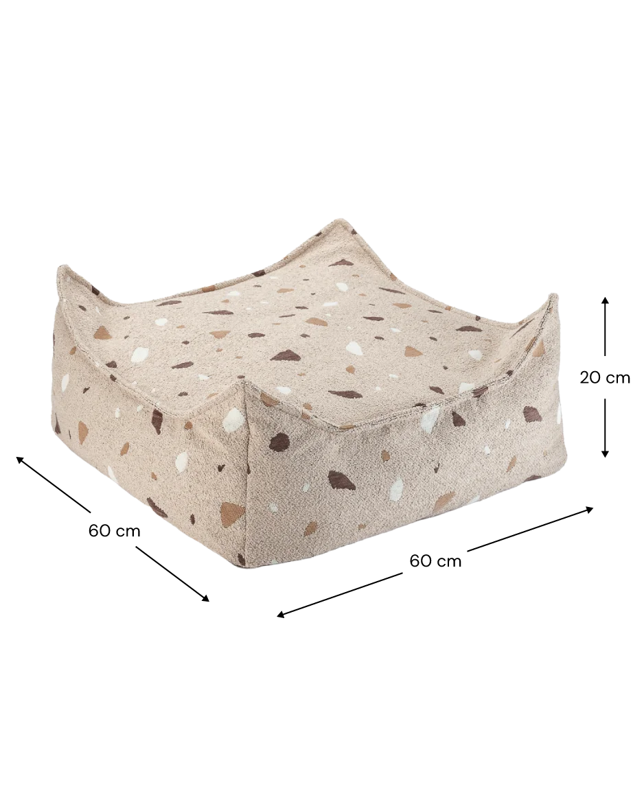 Wigiwama Sækkestol med puf, Terrazzo Sand (5)