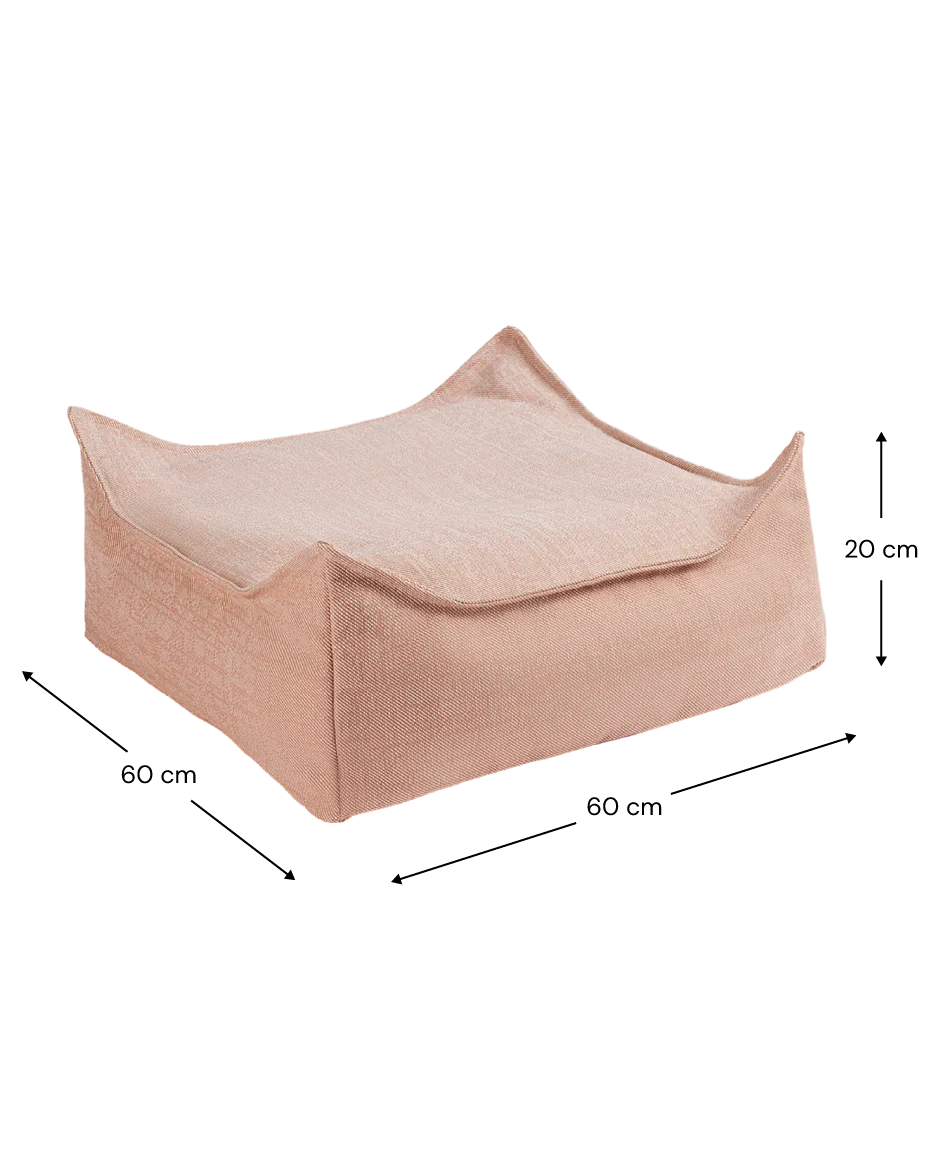 Wigiwama Udendørs firkantet puf, Seashell (8)