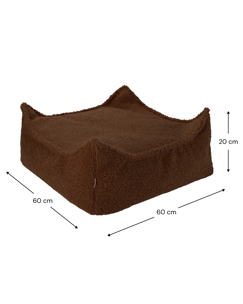 Wigiwama Firkantet puf, Warm Hazel (6)