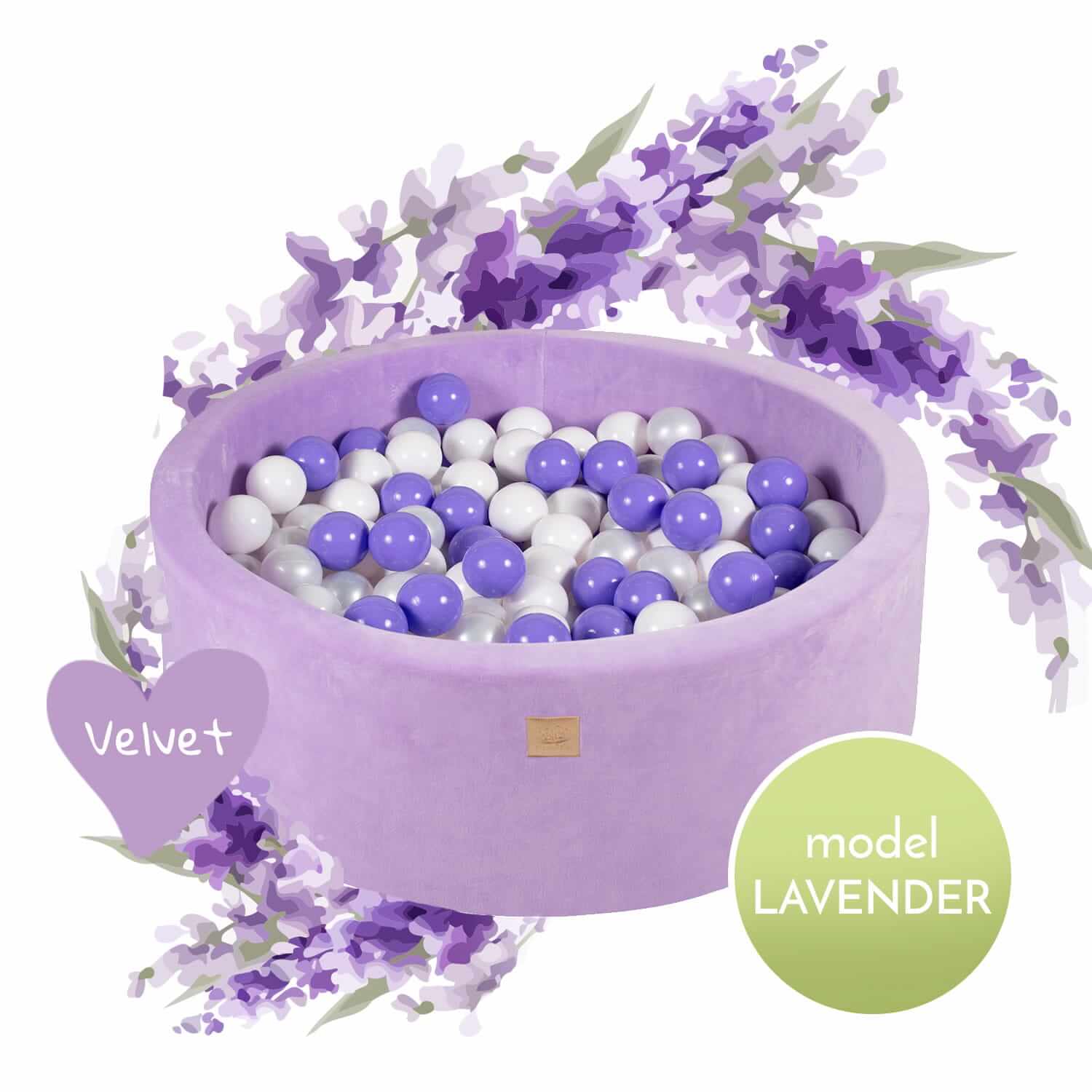 MEOWBABY Boldbassin Rund- LAVENDER